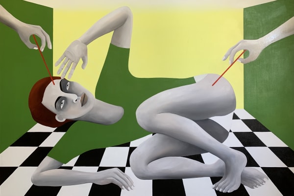 Rebecca Brodskis Sous Hypnose 1 2023 Oil On Canvas 195 X 130 Cm Rbr 0165