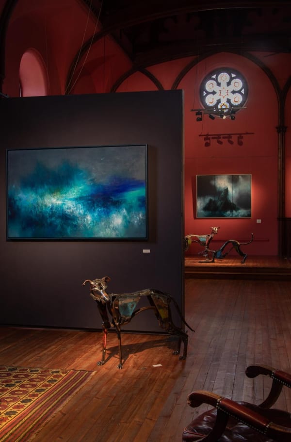 Kirstie Cohen and Helen Denerley in Kilmorack Gallery, July 2019