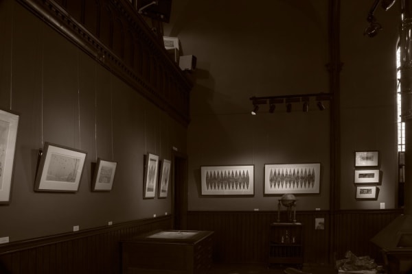 Robert Powell works in Kilmorack Gallery, September 2019
