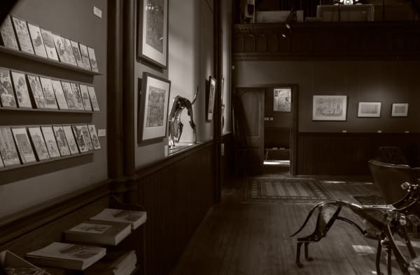 Robert Powell work. His Myrirama Scroll is in the foreground. September 2019
