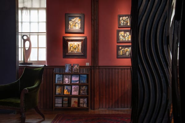 Gable end paintings in Kilmorack Gallery