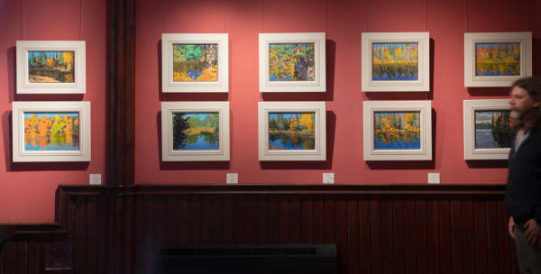 Small paintings by Allan MacDonald | painted in Canada near Tea Lake Dam.
