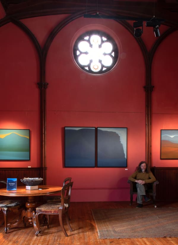 Hoy Diptych where the pulpit once stood.