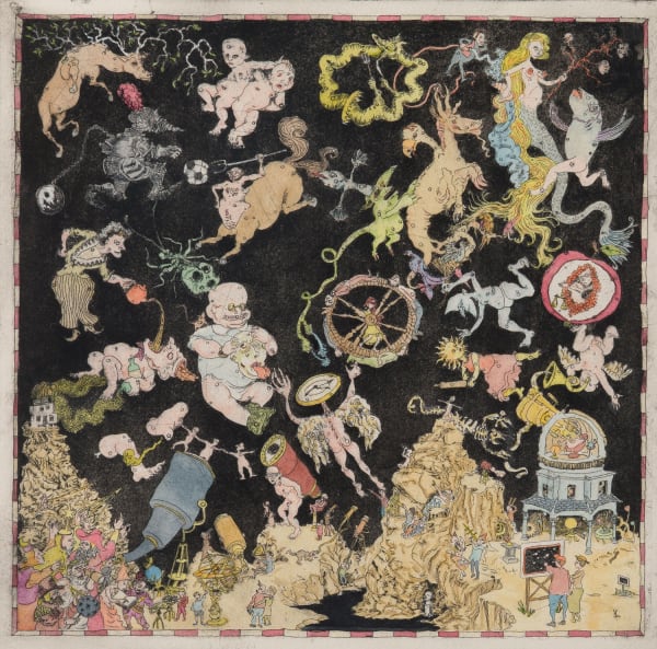 Robert Powell - The Library of the Blind triptych, 2022