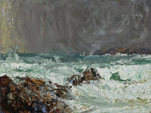 Allan MacDonald raging, Mangersta 2, 2019 oil on canvas 30cm x 40cm