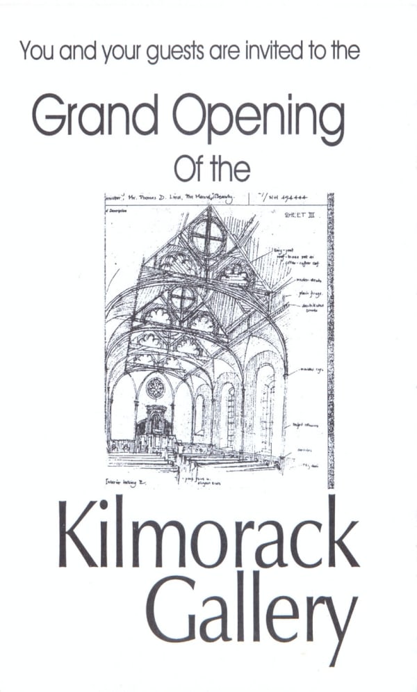 The invitation to the first exhibition, June 1997