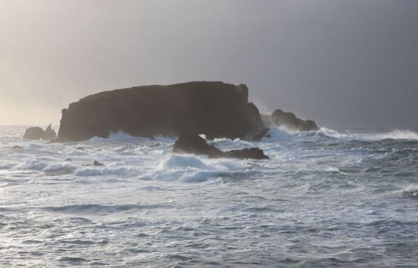 Westerwick and the play of rock and sea.