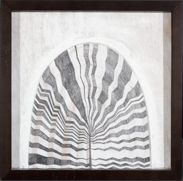 Arch Drawing ii | NICOLA MOSS | 30cm x 30cm | graphite and pastel