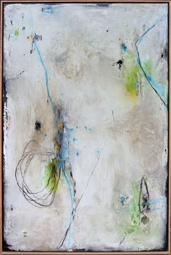 Michelle Y Williams Untilteld 19-36, 2019 Mixed media on wood 124 x 84 cm (49 x 33 in)