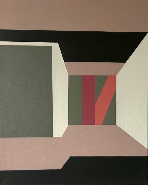 Robert le Héros Art La maison sable / Printemps / Trancoso, 2023 Acrylique sur toile 29.5 x 23.6 in (75 x 60 cm)