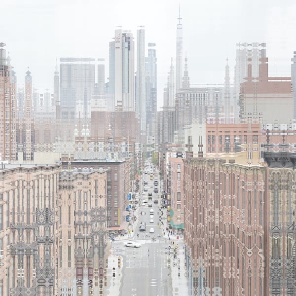 Didier Fournet NY Chinatown, 2018 Photography, Diasec and aluminum frame 130 x 130 cm (51 x 51 in) Edition of 15