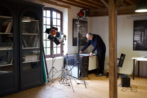 Artist At Home: Jean-Michel Berts Jean-Michel Berts, photographer, in his old mill in Normandy