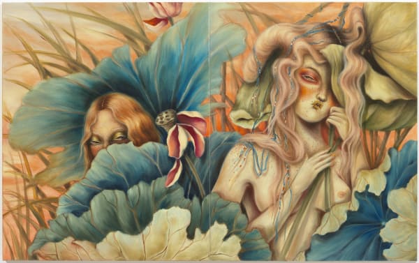 Miss Van, Jardin Secret III (Diptych )(click for details), 2023