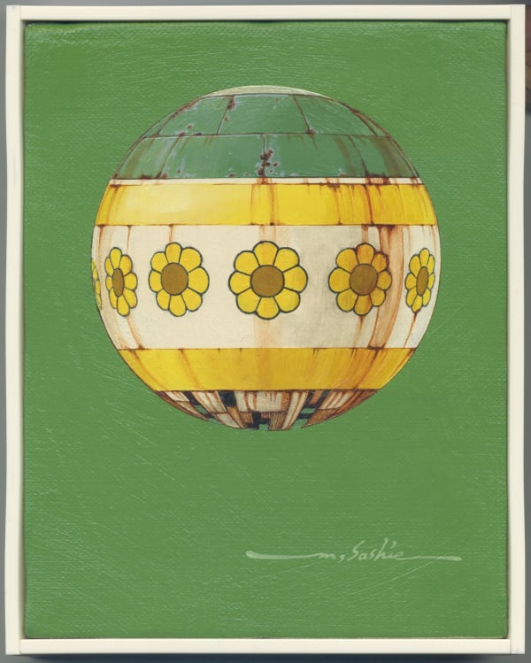 Masakatsu Sashie, Enamel_Green, SOLD, 2020