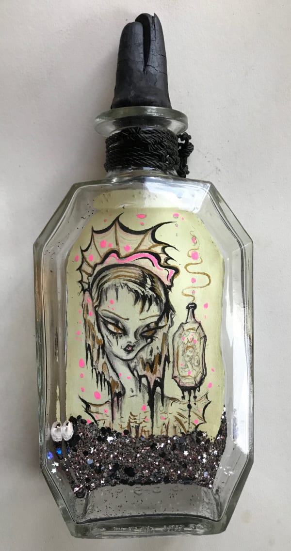 Camille Rose Garcia, Transmutation of Sorrow / SOLD / 11.25 x 4.25 x 2.25", 2021 (click to enlarge)