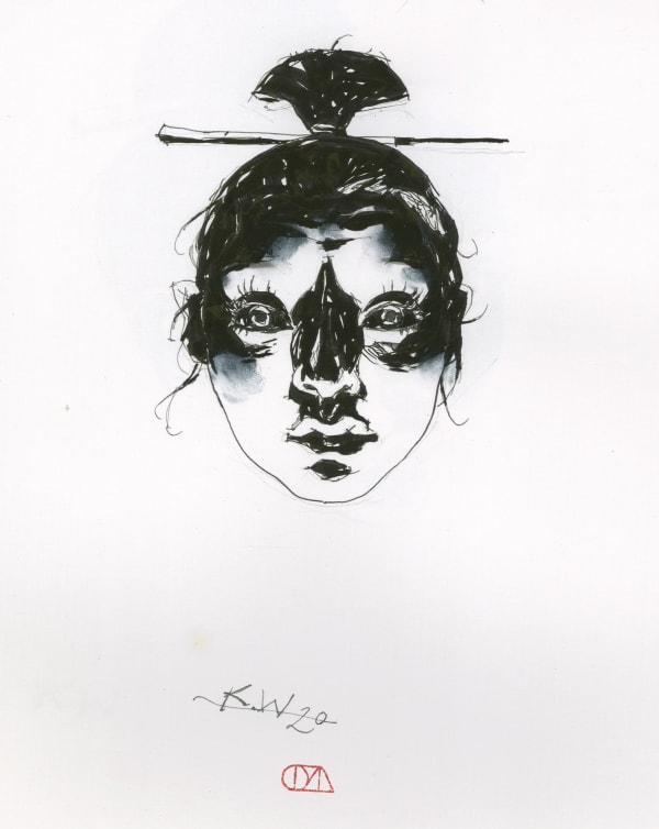 Kent Williams, THE SYMPATHY OF BENTEN: FACE - SOLD, 2021