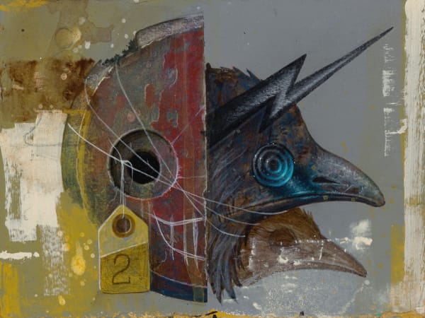 Johnny KMNDZ Rodriguez, Little Beast Grey, SOLD (click for details), 2021