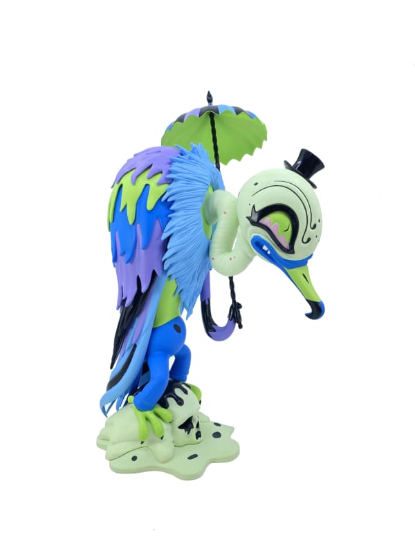 Camille Rose Garcia, Vultura Macabra Vinyl Figure / Available - Neon Forest, 2021 (click to enlarge)