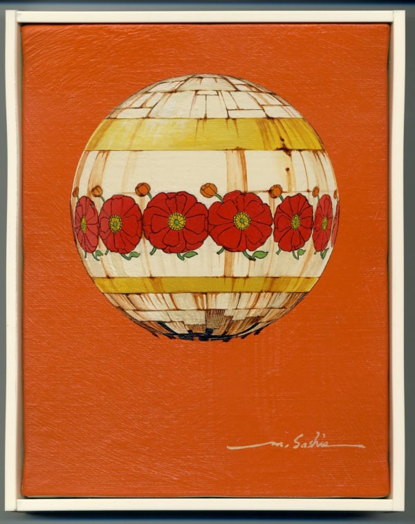 Masakatsu Sashie, Enamel_Orange, SOLD