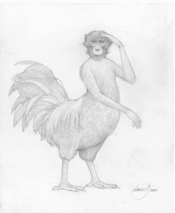 Travis Louie, The Fiji Monkey Hen (click for details), 2025