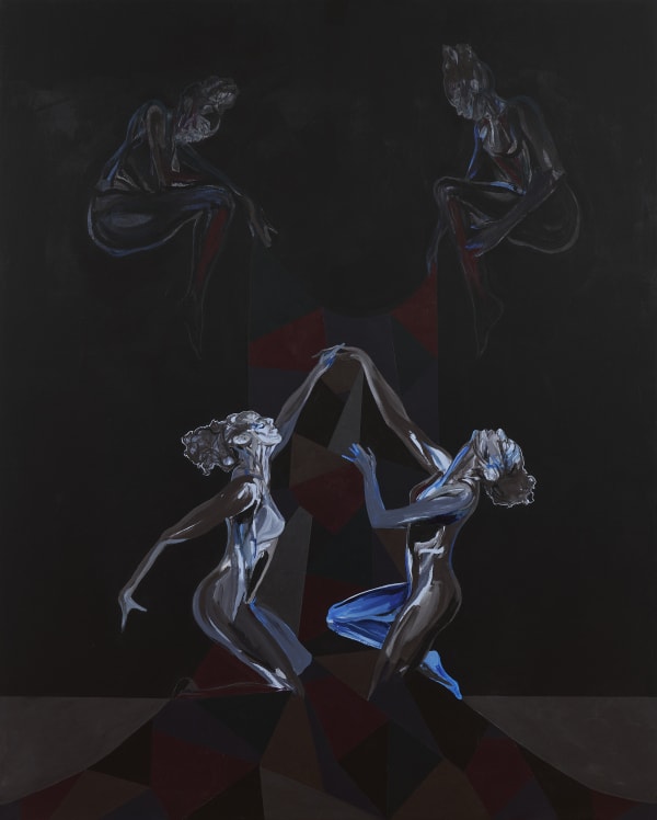 Alex Asher Daniel & Adia Millett, Untitled (4 Figures Black), 2022