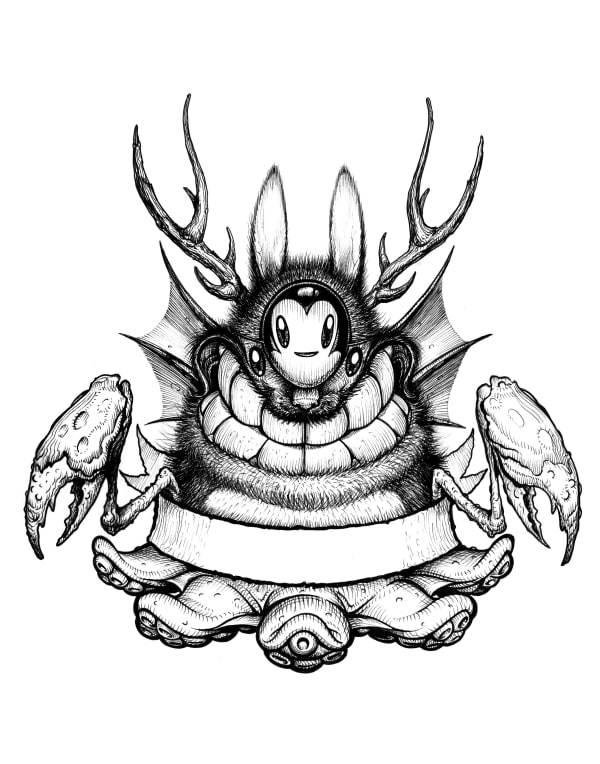 Greg Craola Simkins, Crabtopus, SOLD, 2025