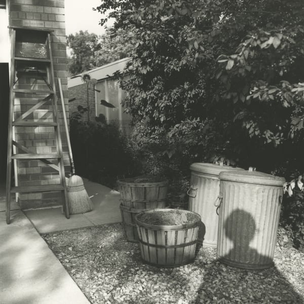 Vivian Maier, 0129824, Untitled, Chicago Area, 1966, Self Portrait, Shadow in Yard