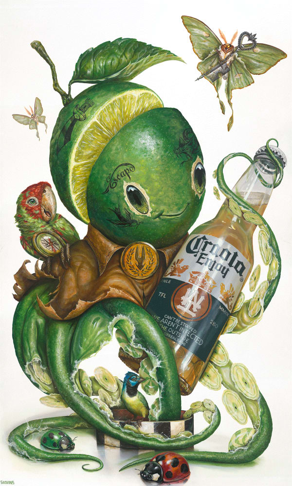 Greg Craola Simkins, Reunited, SOLD (click for details), 2020