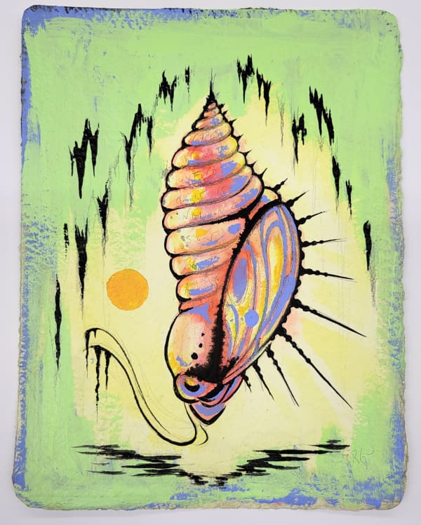 Camille Rose Garcia, Chrysalis of Fire / 10.75 x 8.25", 2021 (click to enlarge)
