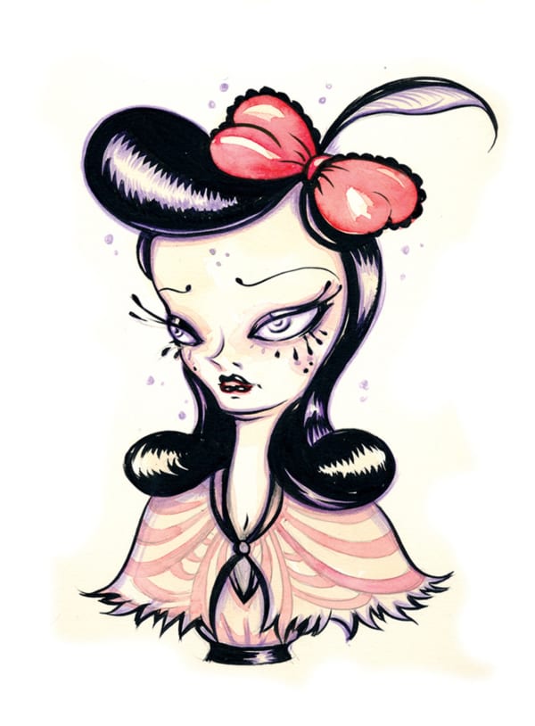 Camille Rose Garcia, Snow White Portrait, 2016