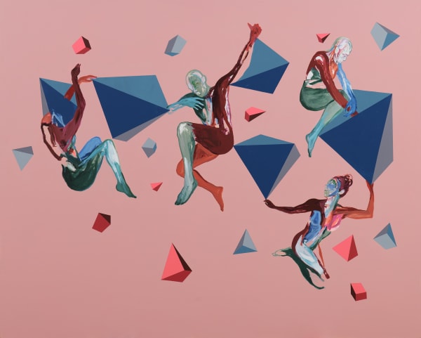 Alex Asher Daniel & Adia Millett, Untitled (4 Figures Pink) click for details, 2022