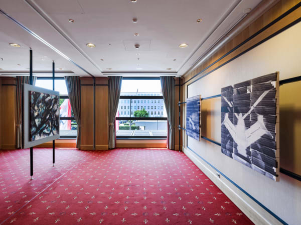 SIMON DENNY exhibition view, Forces of the Unknown, presented by Kraupa-Tuskany Zeidler, JW Marriott Hotel Berlin, Salon 12–13, 2025