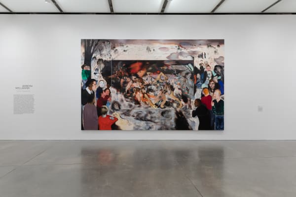 AMBERA WELLMANN exhibition view, A Place for Me: Figurative Painting Now, ICA Boston, 2022