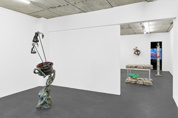 GUAN XIAO exhibition view, Guan Xiao — Living Sci-Fi: under the red stars, Kraupa-Tuskany Zeidler, Berlin, 2017