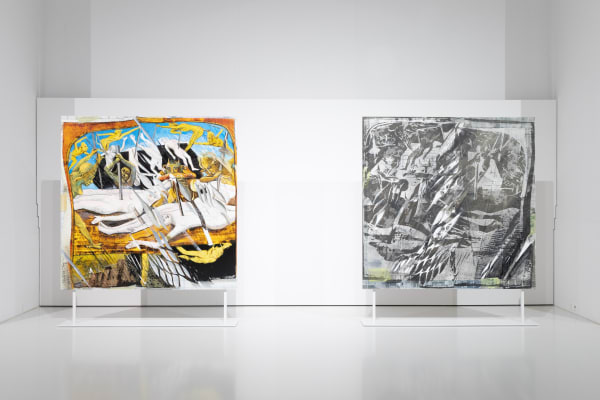 ALEX CARVER installation view, A Desired Mesh, Art Basel Parcours, 2023