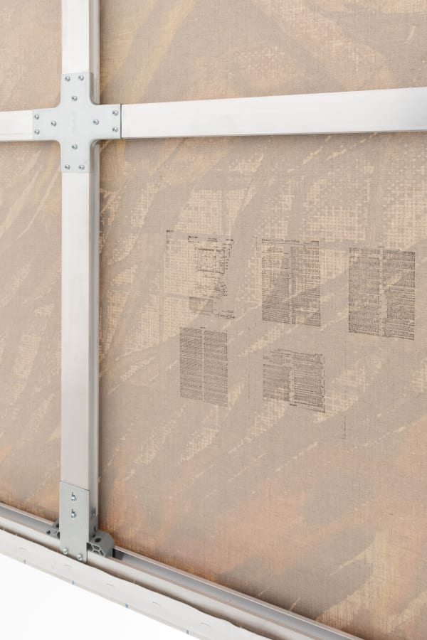 ALEX CARVER installation view, A Desired Mesh, Art Basel Parcours, 2023