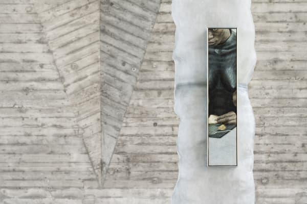 KLÁRA HOSNEDLOVÁ installation view, Sakura Silk Moth, Art Basel Parcours, Basel, 2021