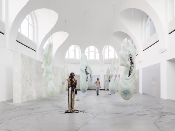 KLÁRA HOSNEDLOVÁ exhibition and performance view, To Infinity, Kestner Gesellschaft, Hanover, 2023