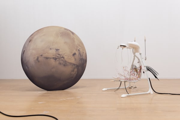 KATJA NOVITSKOVA Pattern of Activation (planetary bonds), 2015 (detail) exhibition view, 13e Biennale de Lyon. La vie moderne, Le Museé d'art contemporain de Lyon, 2015