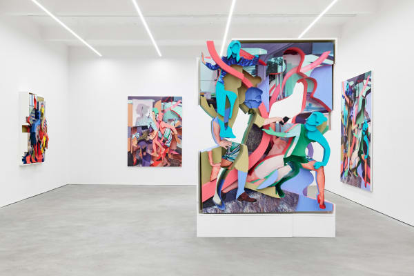 PIETER SCHOOLWERTH exhibition view, Virtual Relief, Kraupa-Tuskany Zeidler, Berlin, 2019