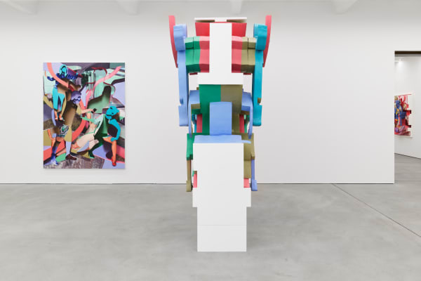 PIETER SCHOOLWERTH exhibition view, Virtual Relief, Kraupa-Tuskany Zeidler, Berlin, 2019