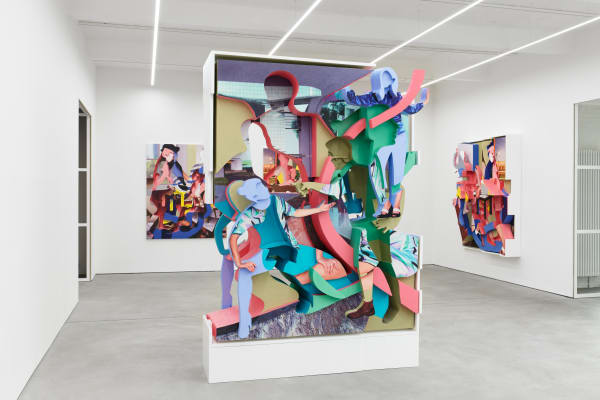 PIETER SCHOOLWERTH exhibition view, Virtual Relief, Kraupa-Tuskany Zeidler, Berlin, 2019