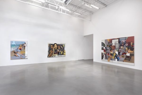 PIETER SCHOOLWERTH exhibition view, Shifted Sims, Petzel Gallery, New York, 2020