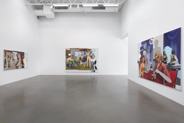 PIETER SCHOOLWERTH exhibition view, Shifted Sims, Petzel Gallery, New York, 2020