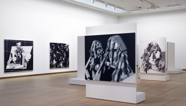 AVERY SINGER exhibition view, Avery Singer - Scenes, Stedelijk Museum, Amsterdam, 2016