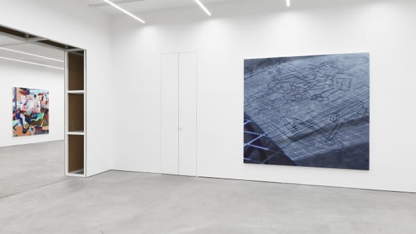 ALEXANDER CARVER, PIETER SCHOOLWERTH, AVERY SINGER exhibition view, Call Out Tools, Kraupa-Tuskany Zeidler, 2018