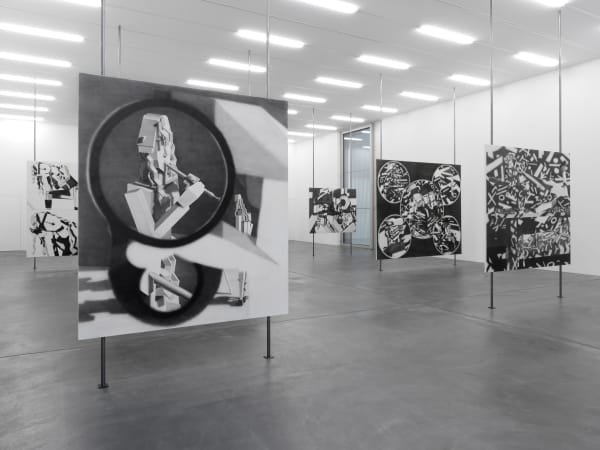 AVERY SINGER exhibition view, Pictures Punish Words, Kunsthalle Zürich, 2014