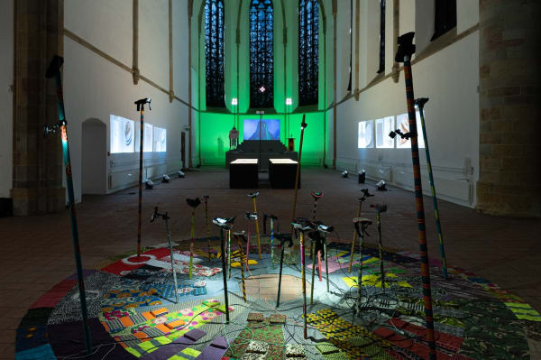 Protektorama (aLifveForm fed and cared for by JP Raether) exhibition view, European Media Art Festiva, Osnabrück, 2021