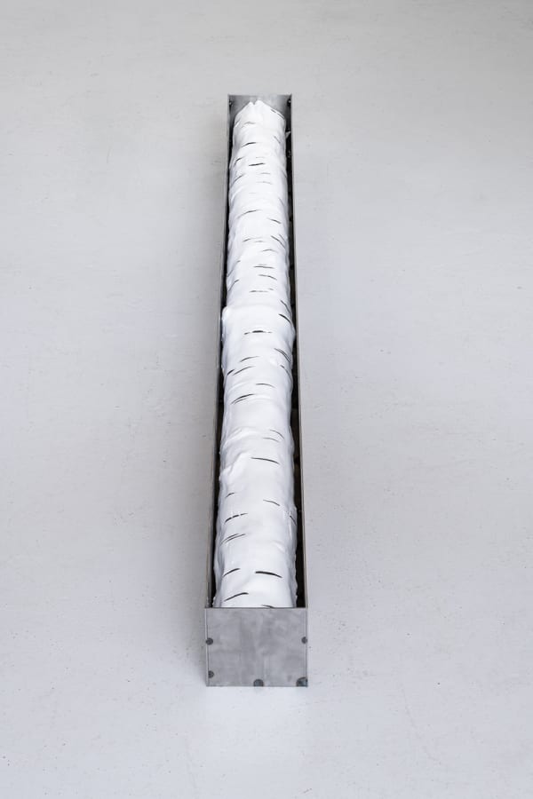 Nathaniel Faulkner Field, 2020 Steel, Jesmonite, paint.