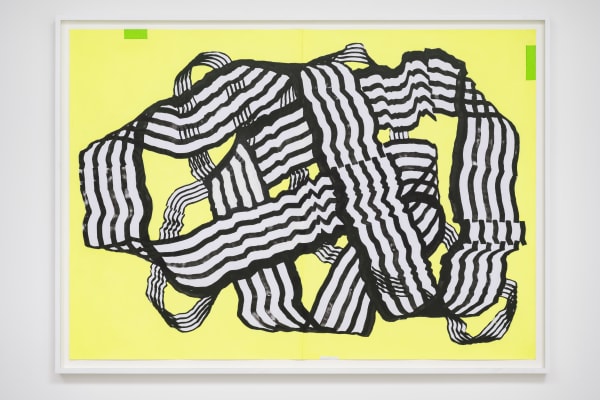 Sofía Clausse Unorientable, 2017 Acrylic and mixed media on paper 83 x 118 cm